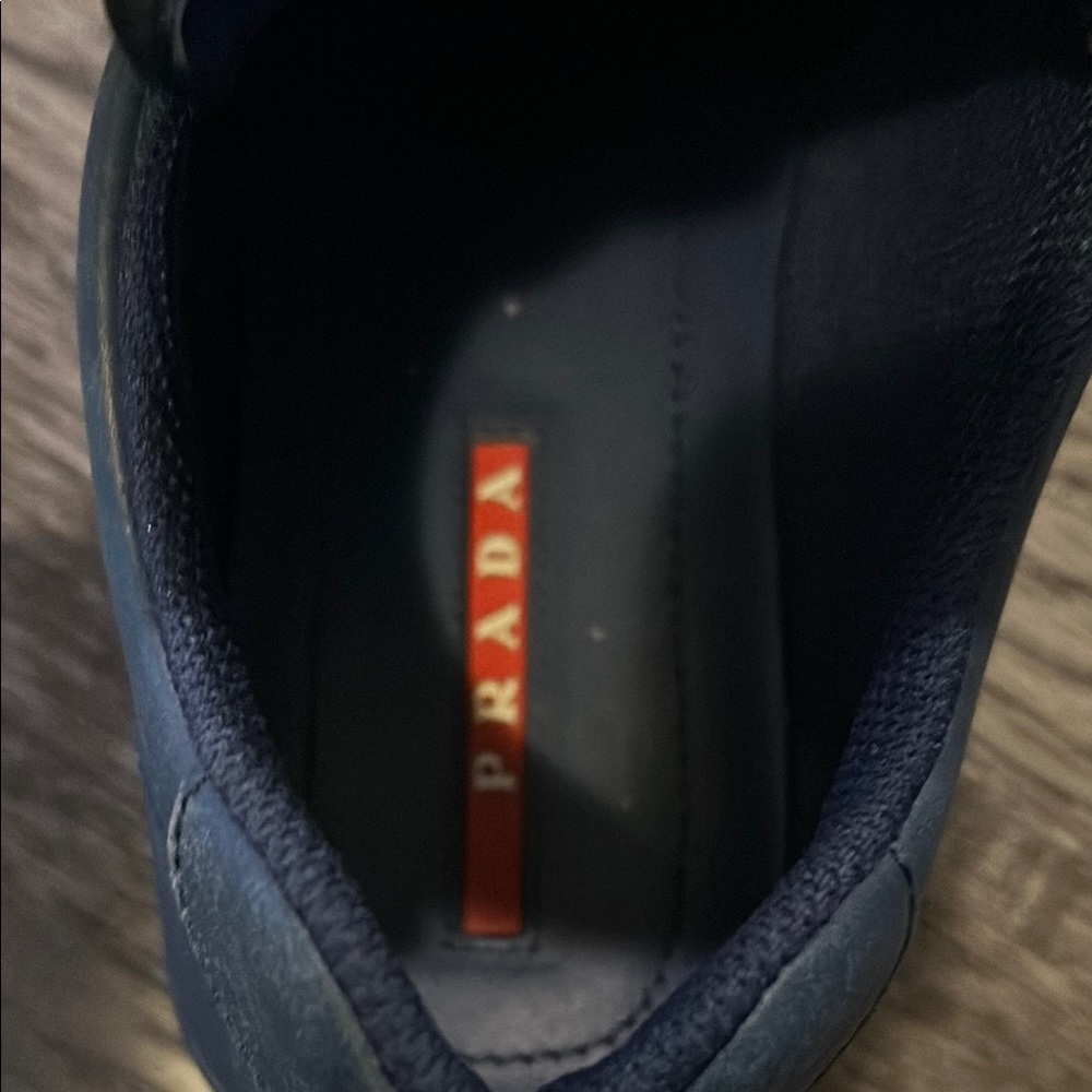 Prada Navy Blue Sneakers